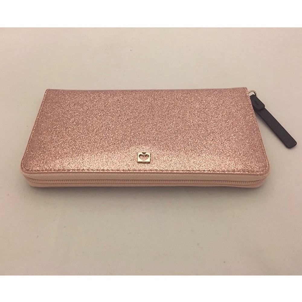 Kate Spade Mavis Street Neda Rose Glitter Wallet